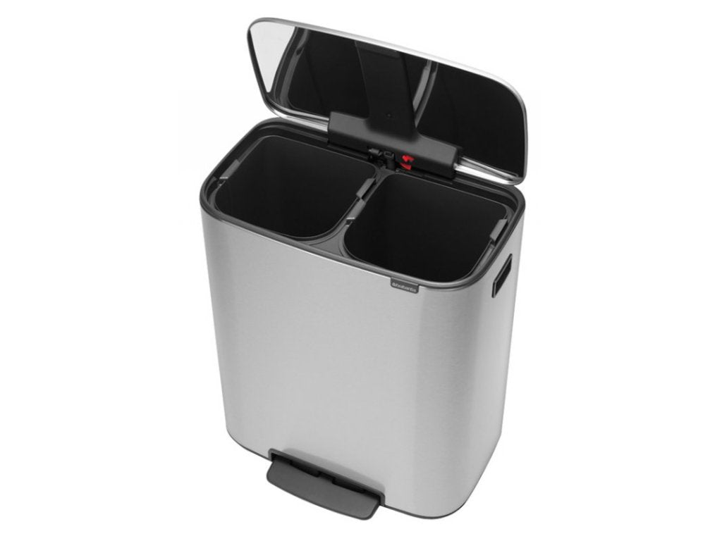 Brabantia Pedalhink BO 2 x 30 l, matt stål