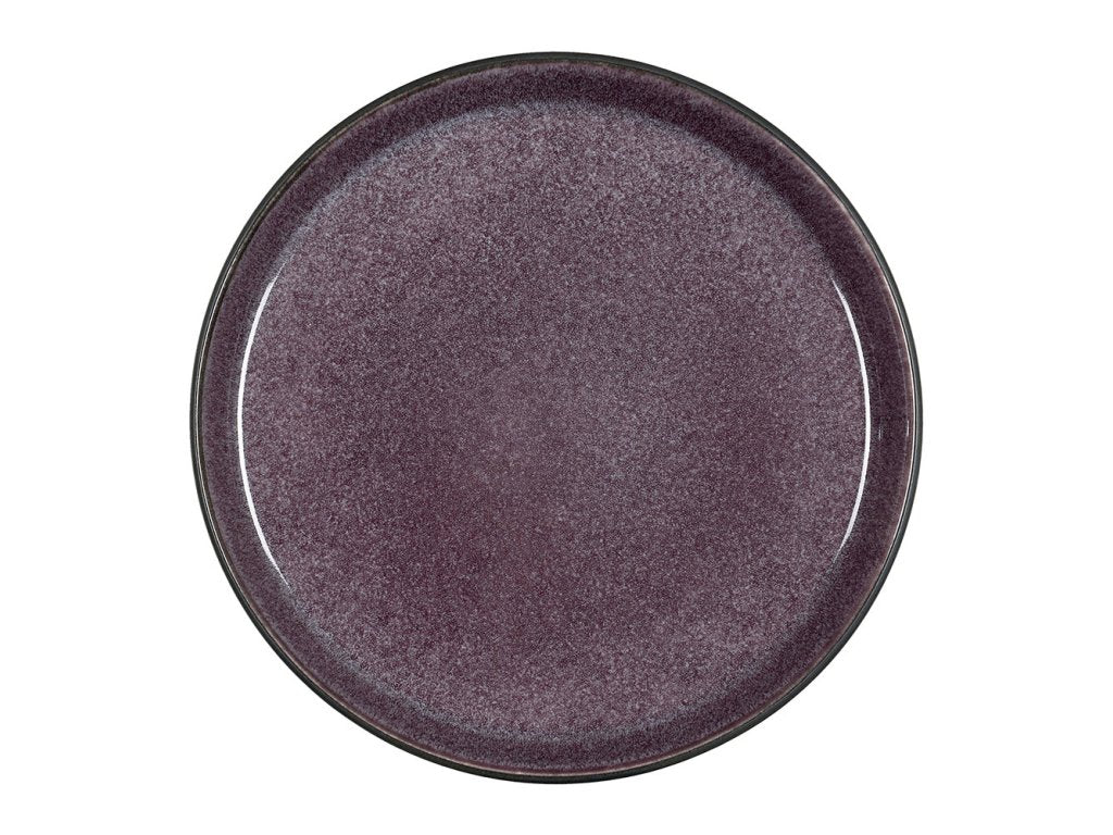 Bitz Desserttallrik 21 cm, svart/lila