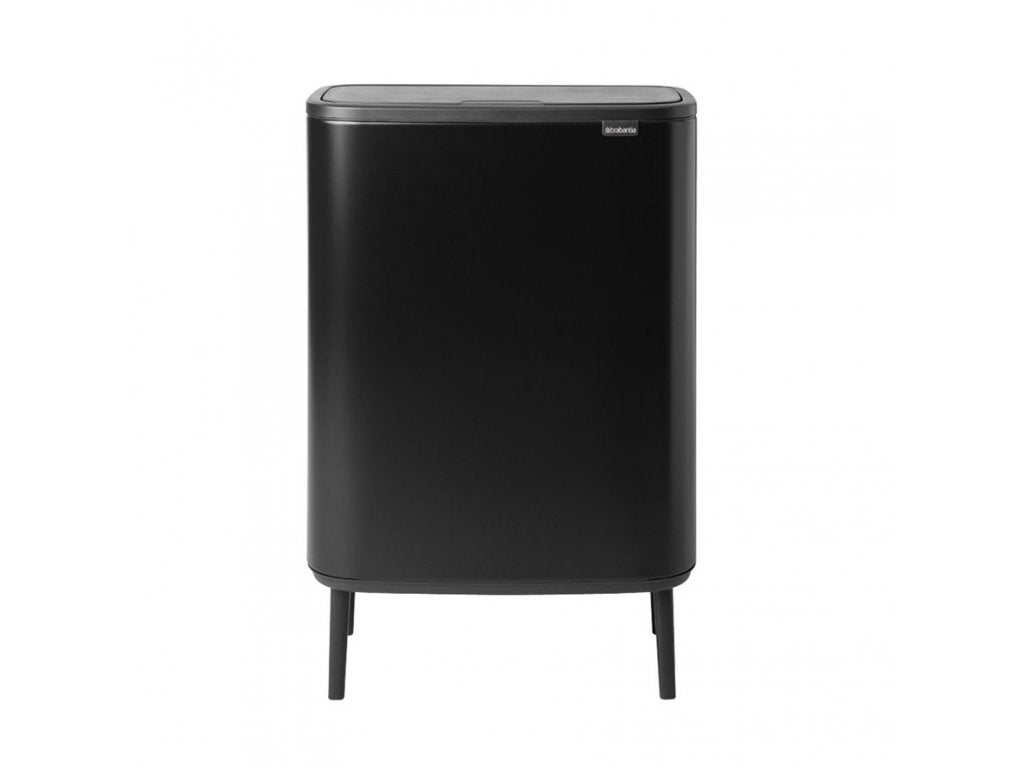 Brabantia Soptunna med trycklock BO HI 2 x 30 l, svart