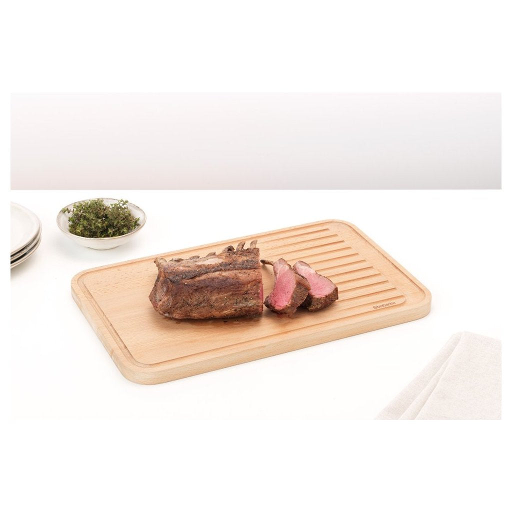 Brabantia Skärbräda 25 x 40 cm, för kött, brun, trä