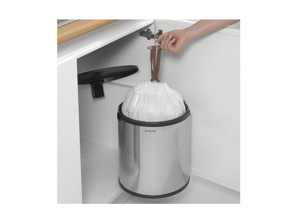 Brabantia Inbyggd soptunna 15 l, blankt stål