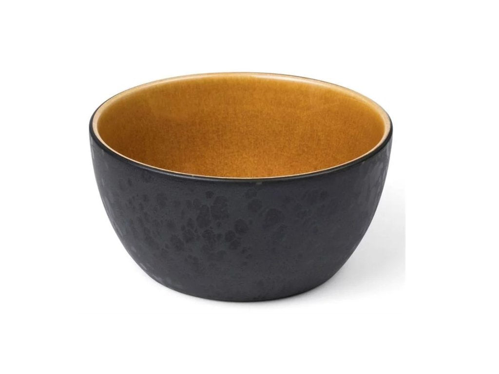 Bitz Serveringsskål 14 cm, svart/bärnsten
