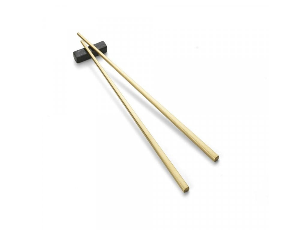 Bitz Ätpinnar, med stativ, guld
