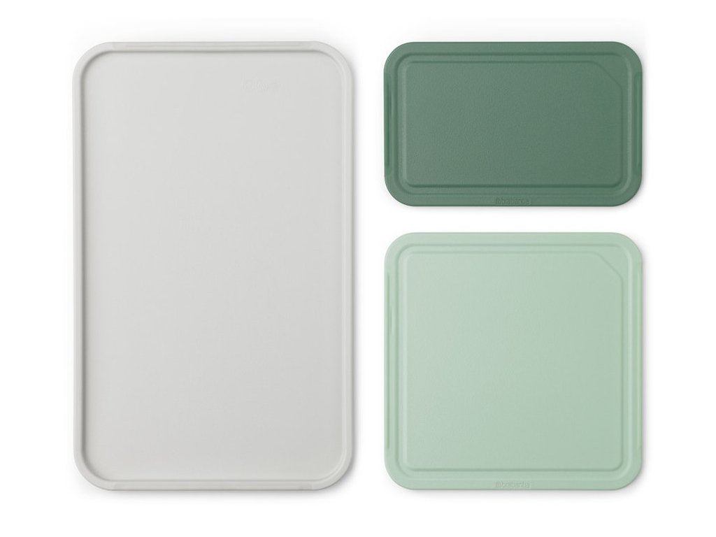 Brabantia Skärbräda, set i 3 delar, grön, plast