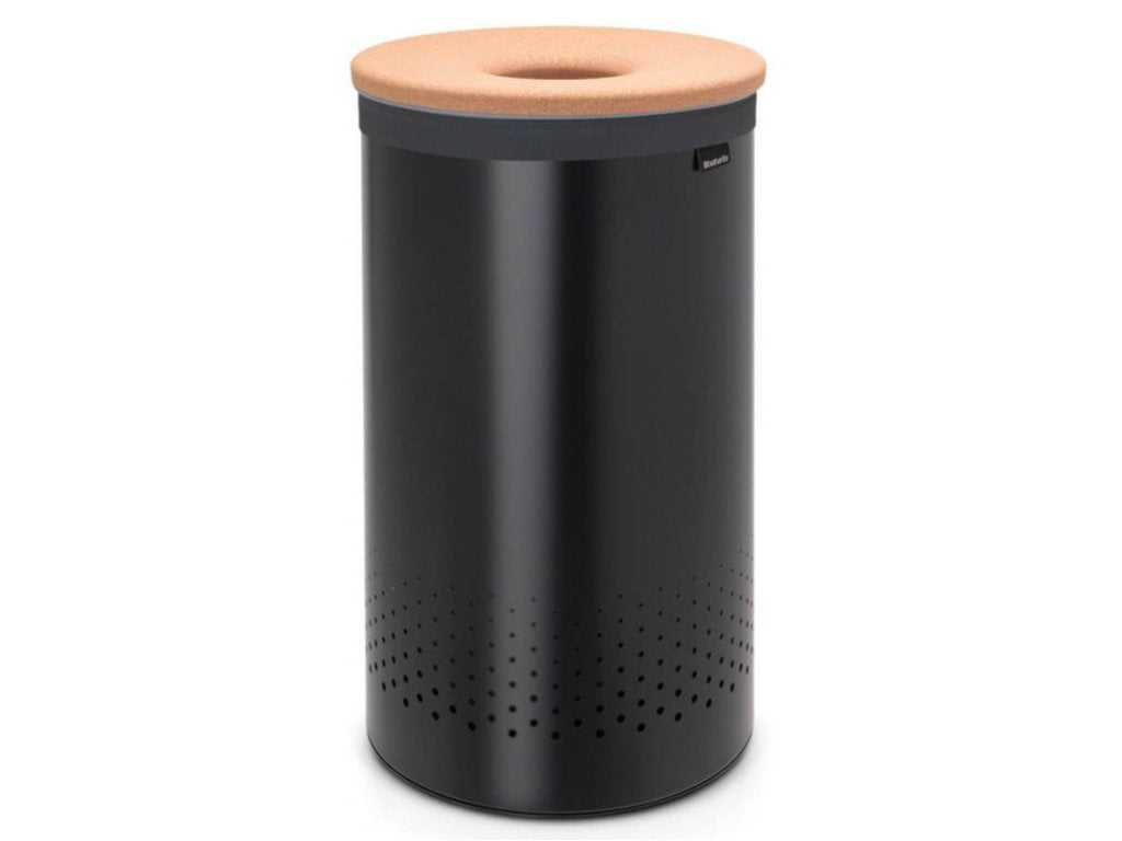 Brabantia Tvätttunna 60 l, med korklock, svart