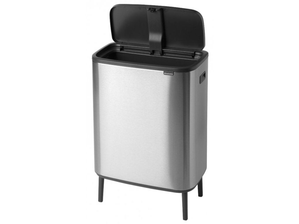 Brabantia Soptunna med trycklock BO HI 60 l, matt stål