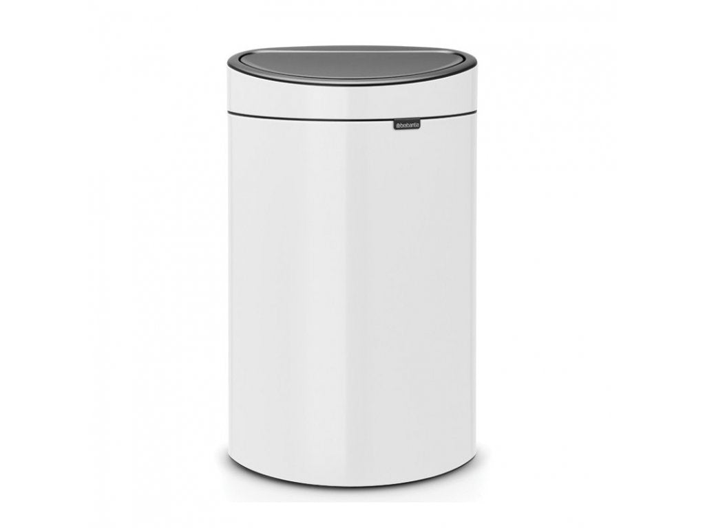 Brabantia Soptunna med trycklock TOUCH BIN NY 40 l, vit