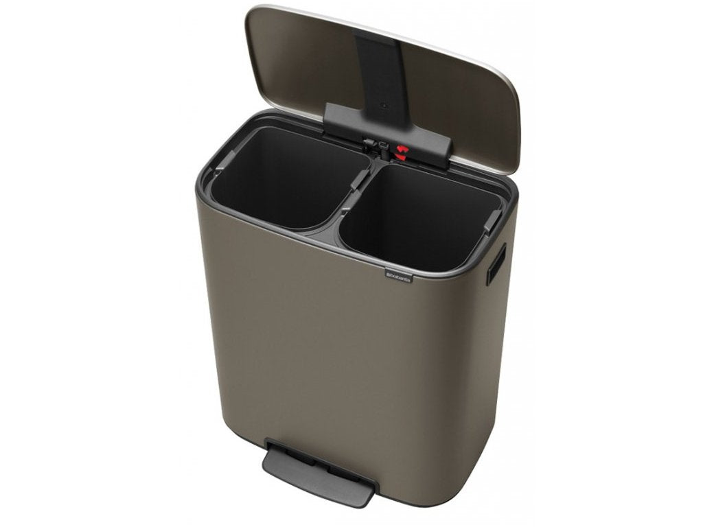 Brabantia Pedalhink BO 2 x 30 l, platina