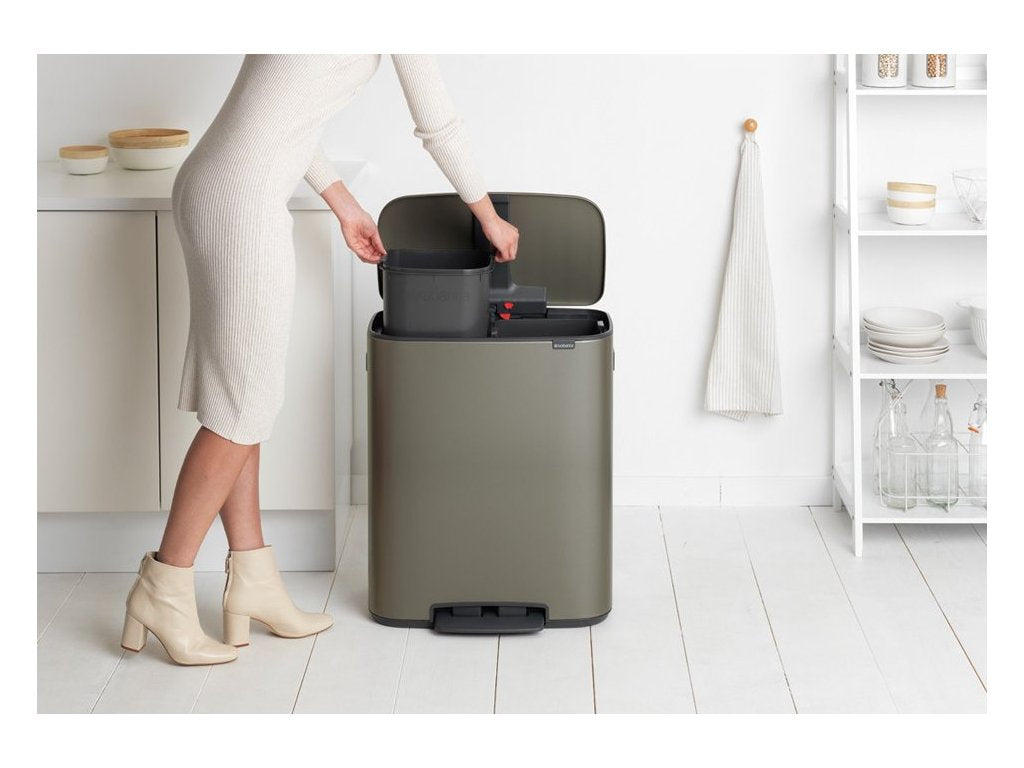Brabantia Pedalhink BO 2 x 30 l, platina