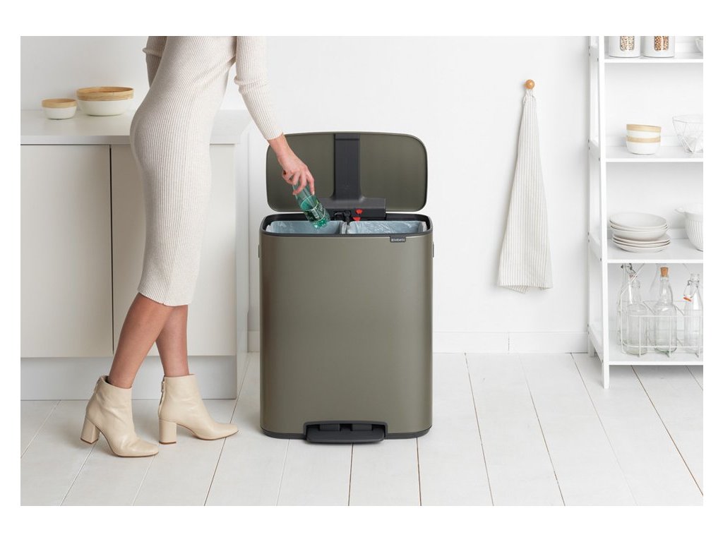 Brabantia Pedalhink BO 2 x 30 l, platina