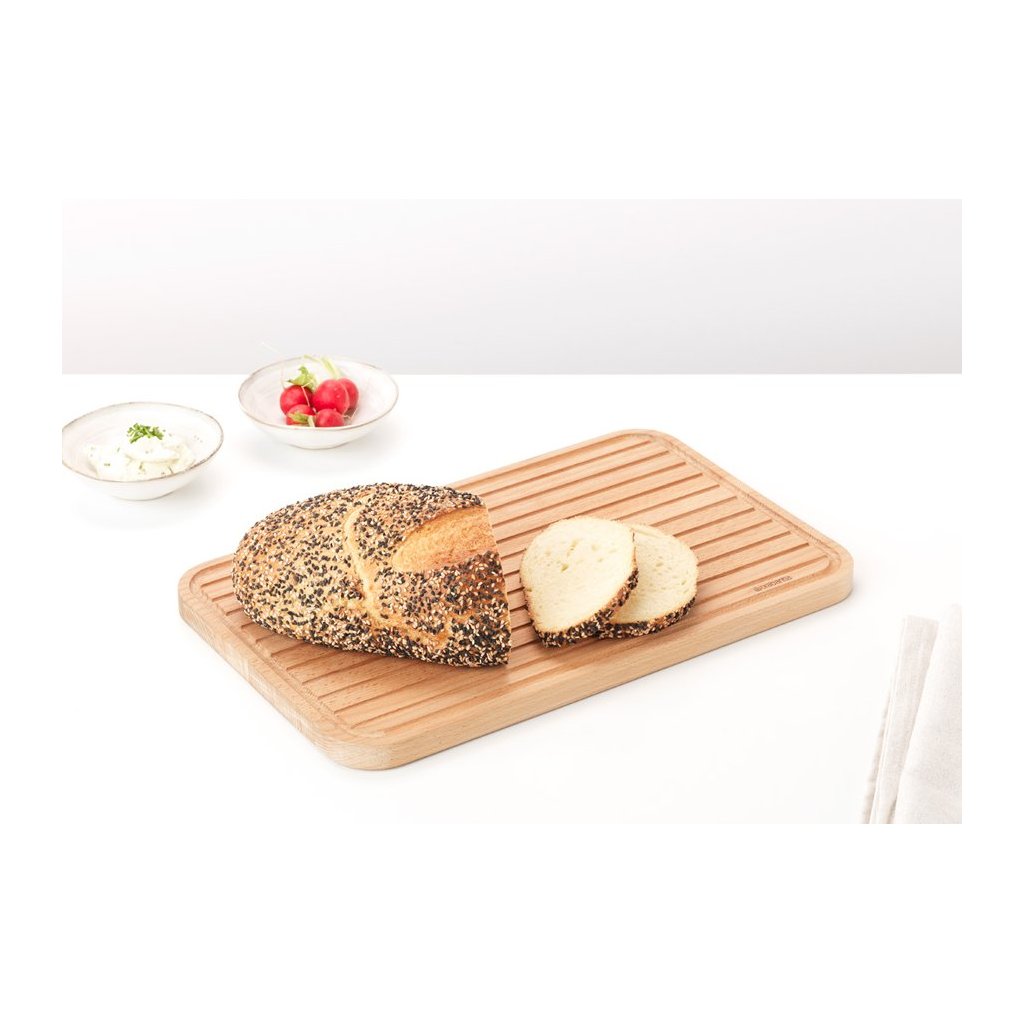 Brabantia Skärbräda 25 x 40 cm, för bakverk, brun, trä