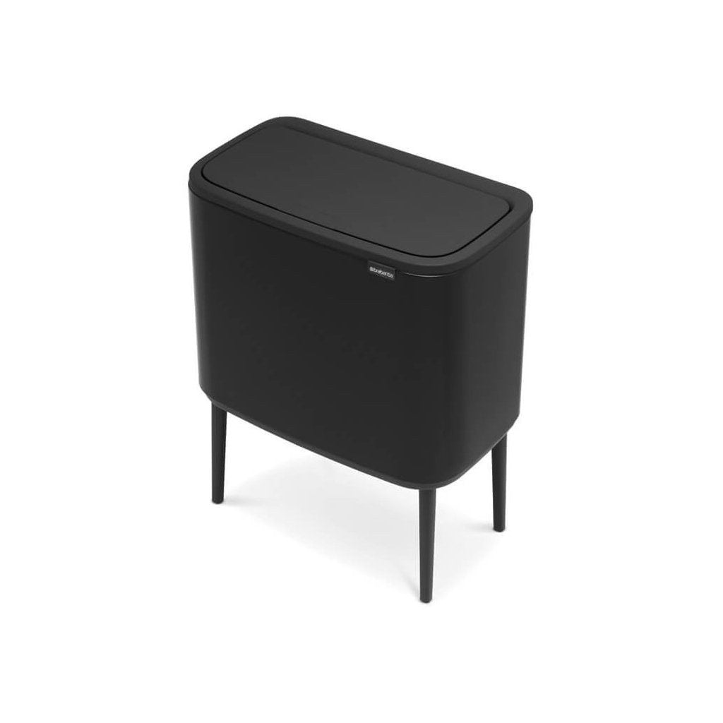 Brabantia Soptunna med trycklock BO 11 + 23 l, matt svart