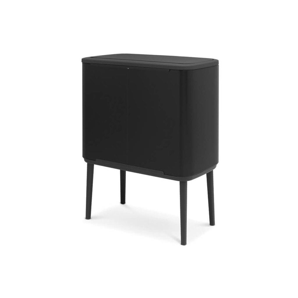 Brabantia Soptunna med trycklock BO 11 + 23 l, matt svart