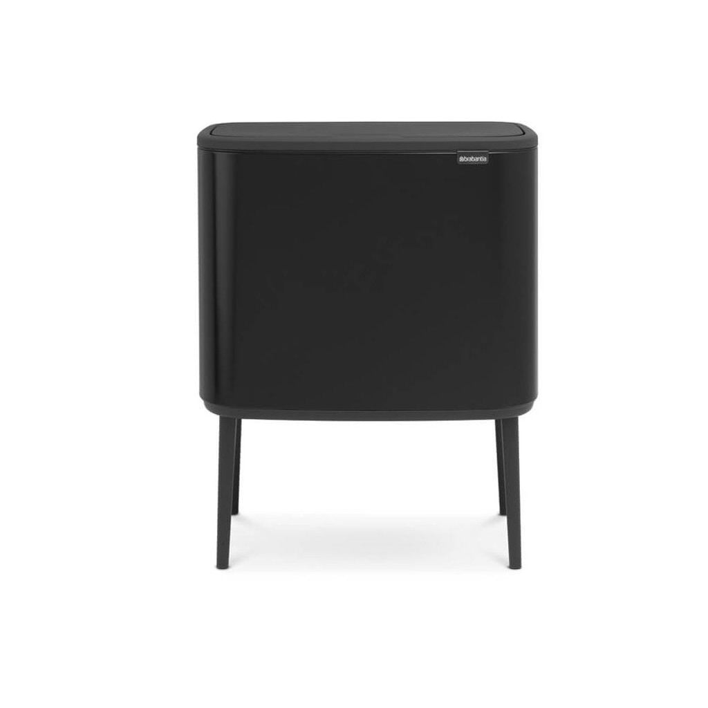 Brabantia Soptunna med trycklock BO 11 + 23 l, matt svart