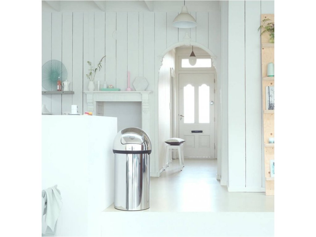 Brabantia Soptunna PUSH BIN 60 l, blankt stål