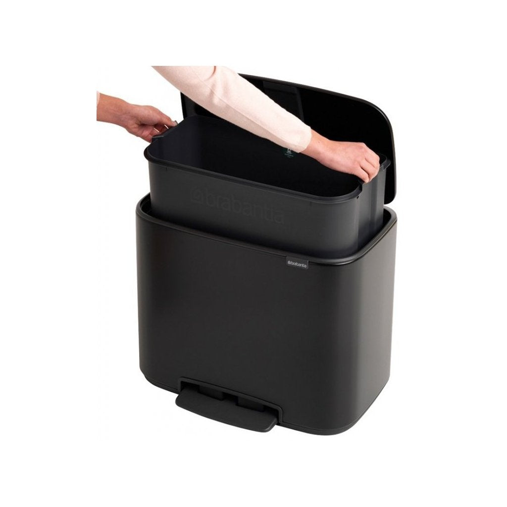 Brabantia Pedal-soptunna BO 36 l, mattsvart