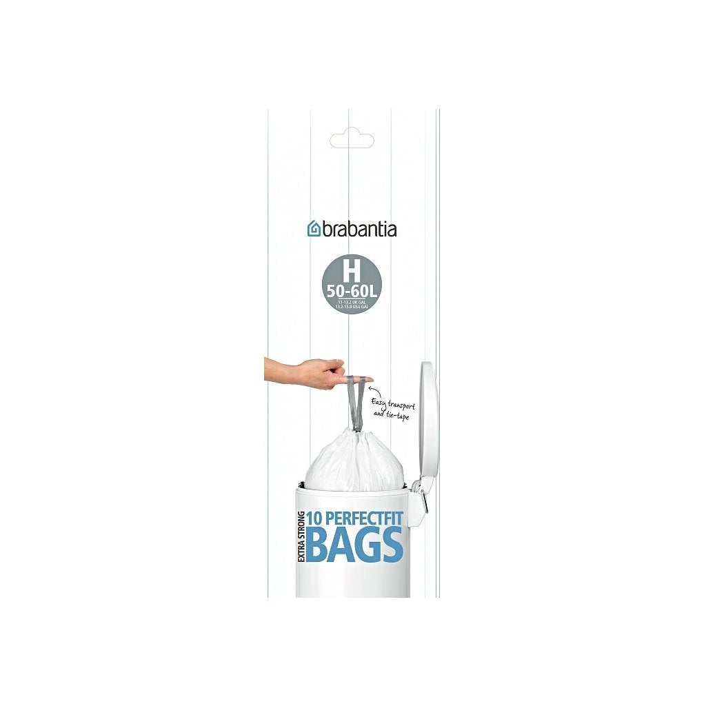 Brabantia Soppåsar H PerfectFit 50-60 l, 10 st