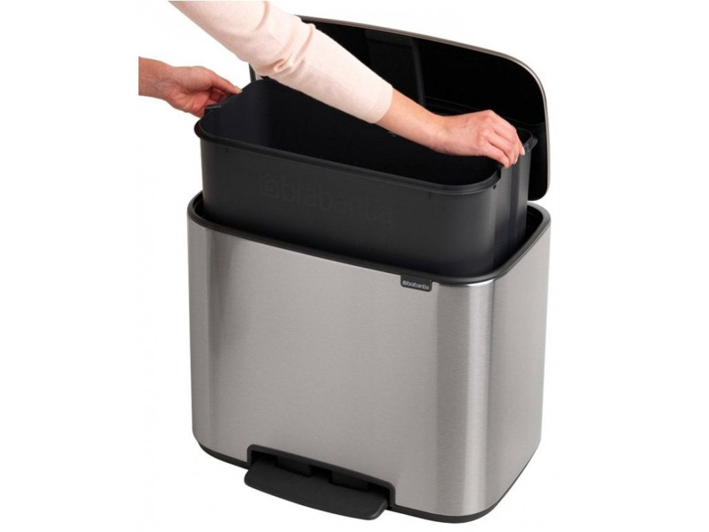 Brabantia Pedalhink BO 36 l, matt stål