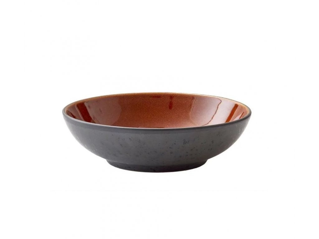 Bitz Matskål 20 cm, svart/bärnsten