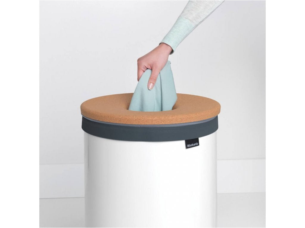 Brabantia Tvätttunna 60 l, med korklock, vit