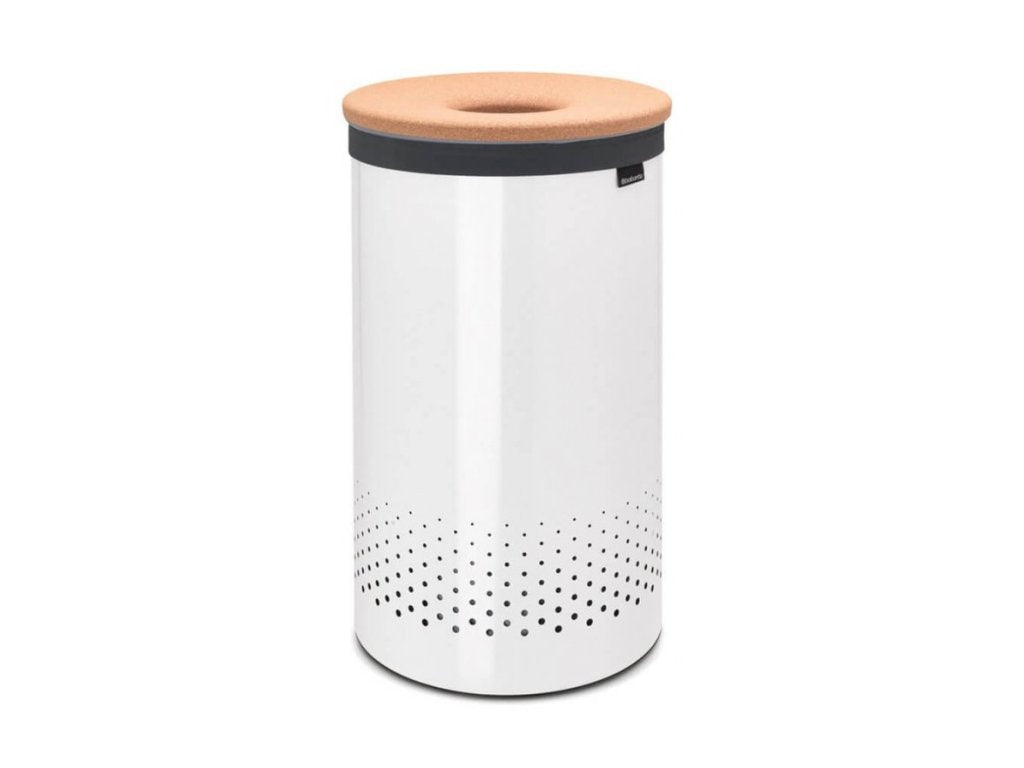Brabantia Tvätttunna 60 l, med korklock, vit
