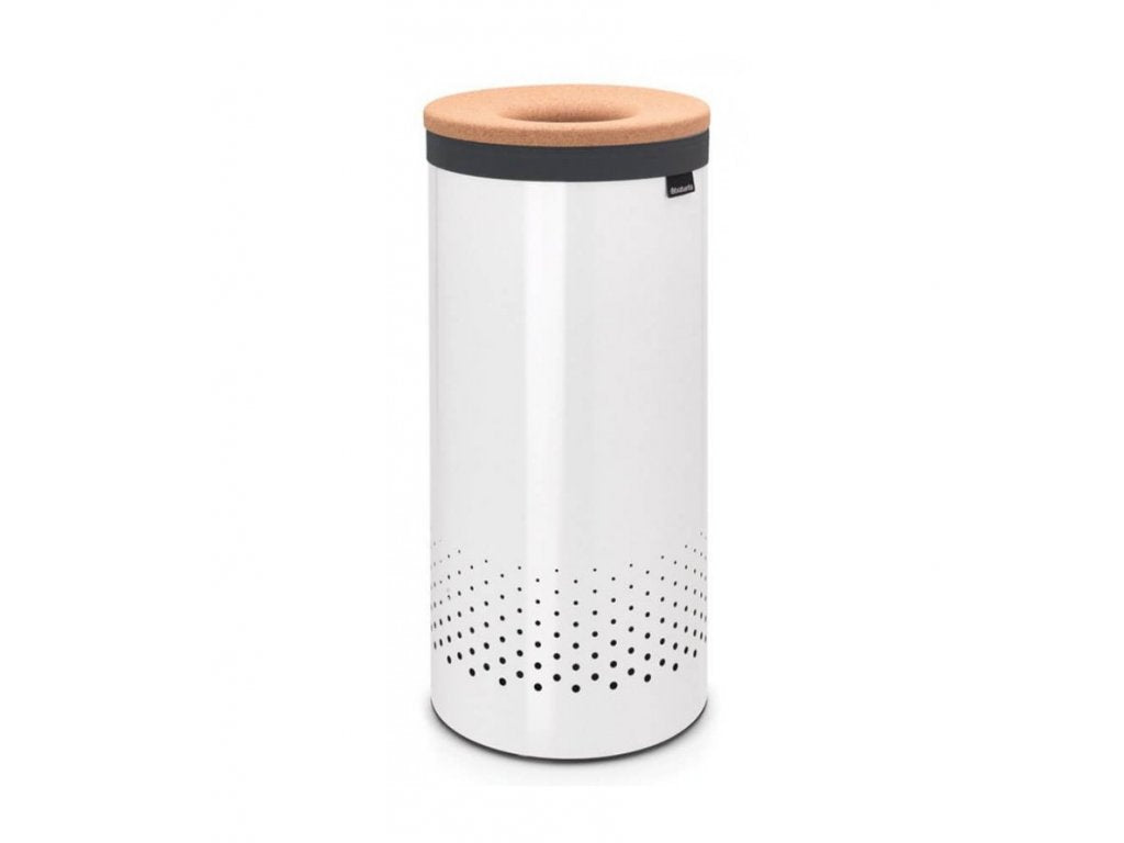Brabantia Tvätttunna 35 l, med korklock, vit