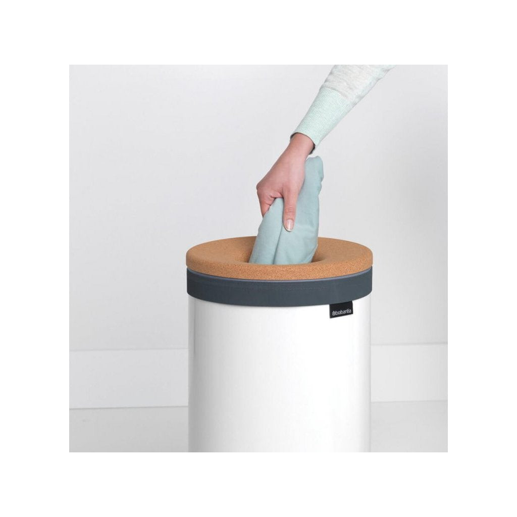 Brabantia Tvätttunna 35 l, med korklock, vit
