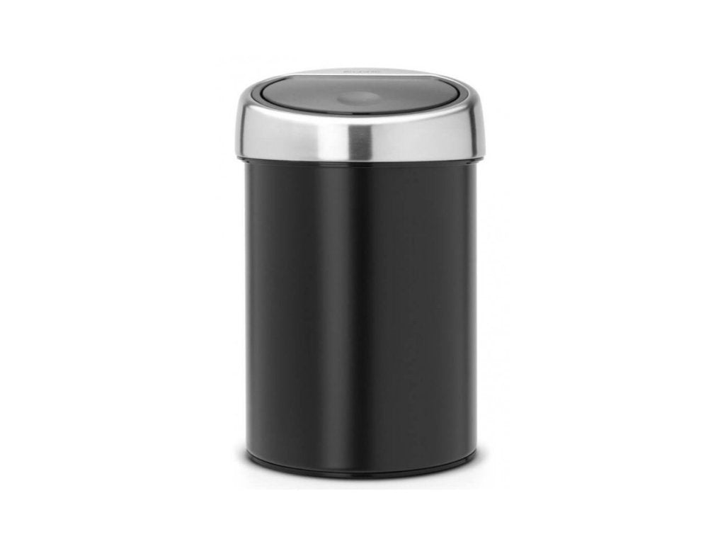 Brabantia Soptunna med trycklock TOUCH BIN 3 l, svart