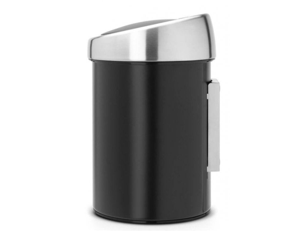 Brabantia Soptunna med trycklock TOUCH BIN 3 l, svart