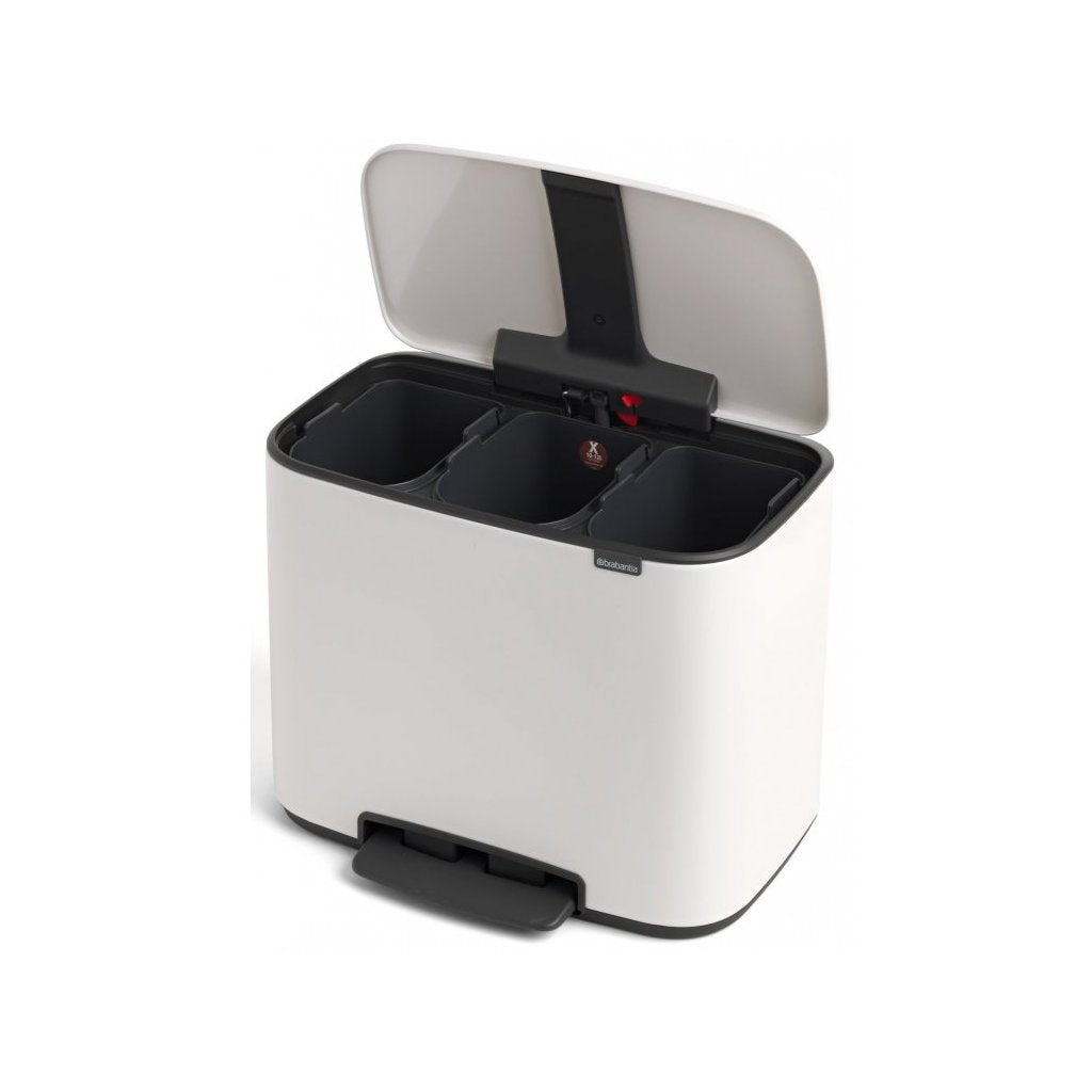 Brabantia Pedalhink BO 3 x 11 l, vit