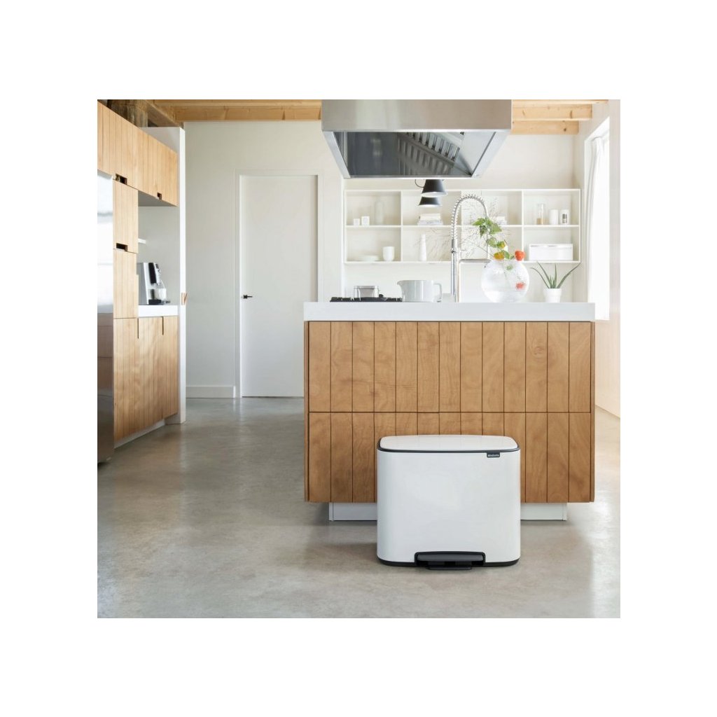 Brabantia Pedalhink BO 3 x 11 l, vit