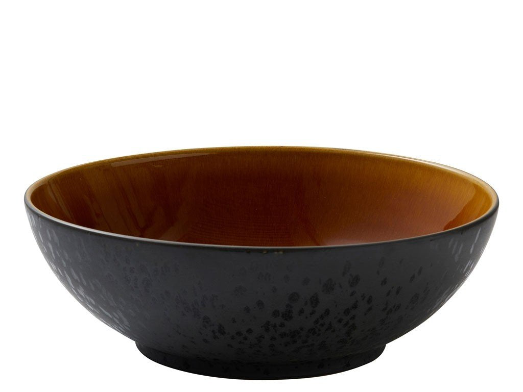 Bitz Salladsskål 30 cm, svart/bärnsten