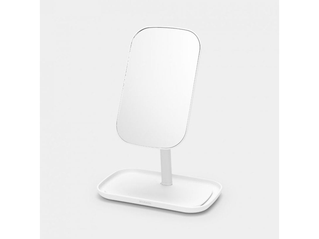 Brabantia Bordsspegel 28,3 cm, med bricka, vit