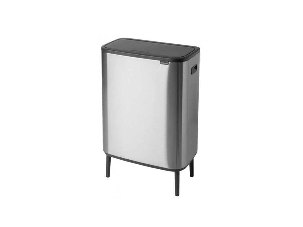 Brabantia Soptunna med trycklock BO 2 x 30 l, matt stål
