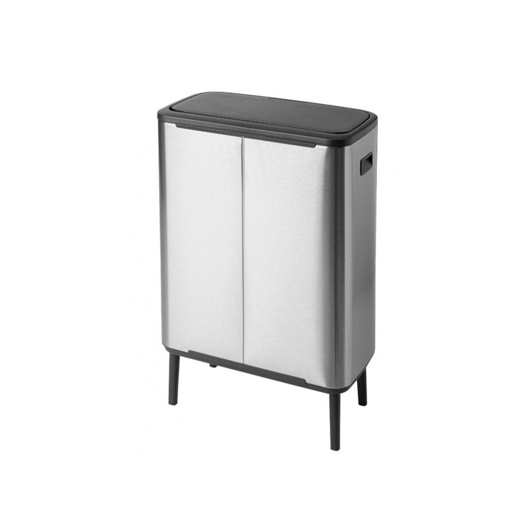 Brabantia Soptunna med trycklock BO 2 x 30 l, matt stål