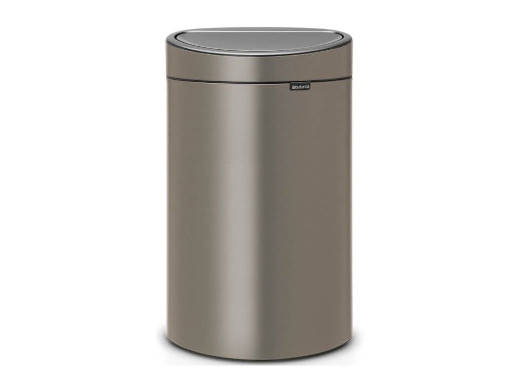Brabantia Soptunna med trycklock TOUCH BIN NY 40 l, platina