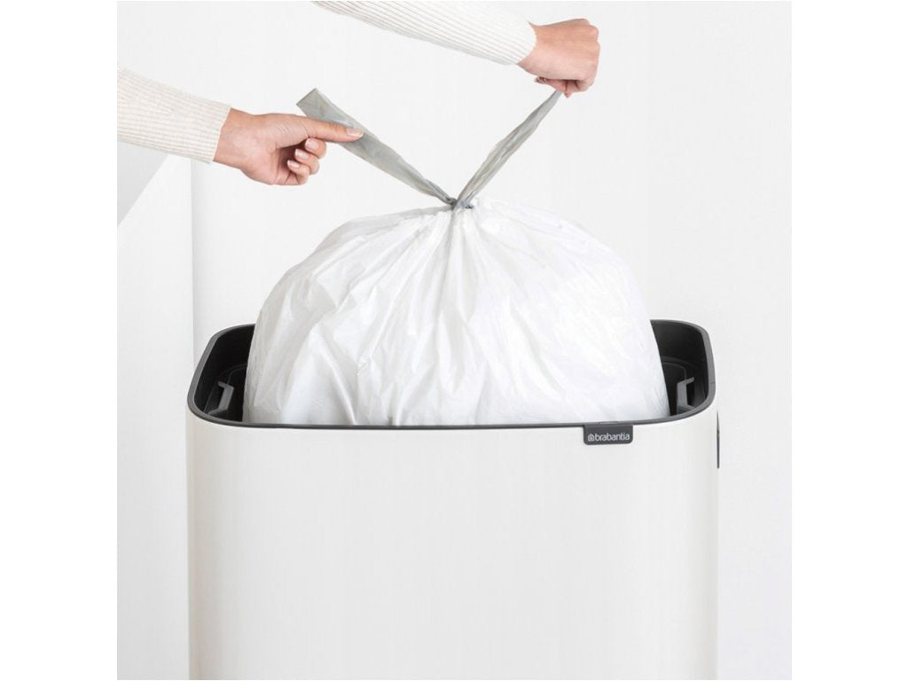 Brabantia Soptunna med trycklock BO 60 l, vit