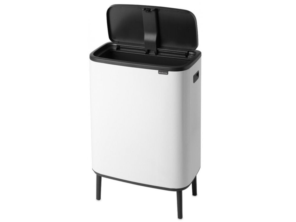 Brabantia Soptunna med trycklock BO 60 l, vit