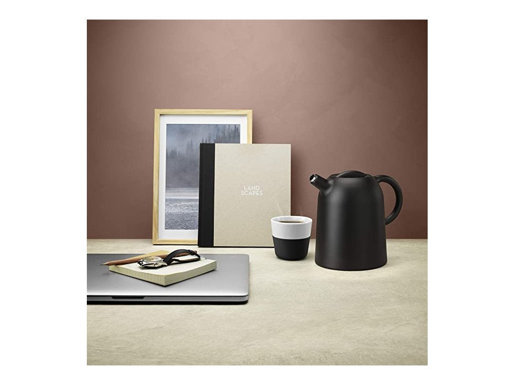 Eva Solo Mugg 230 ml, set i 2 delar, med silikonöverdrag, kolsvart