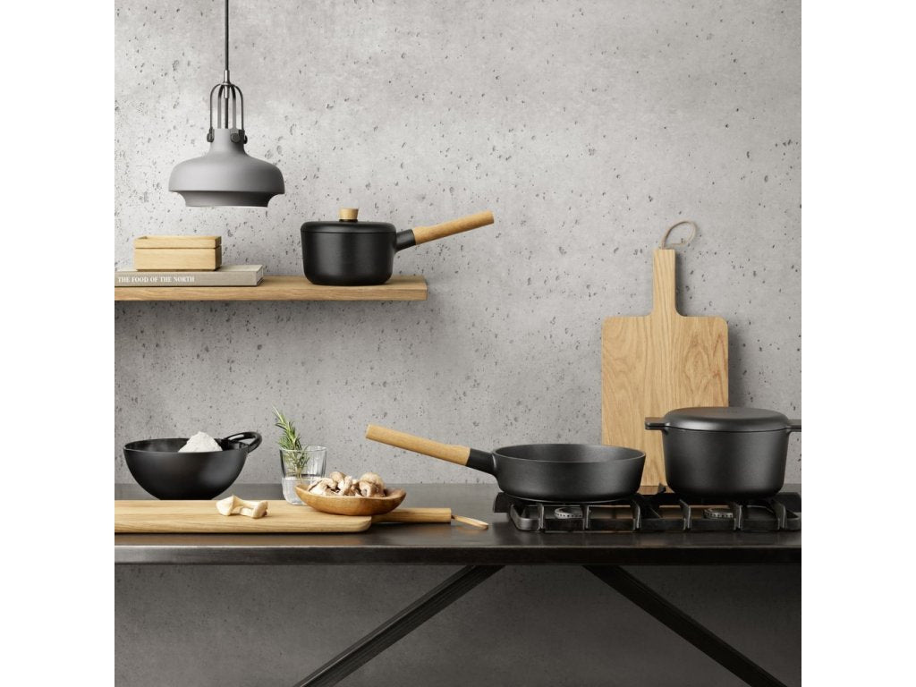 Eva Solo Non-stick stekpanna NORDIC KITCHEN 28 cm, med trähandtag