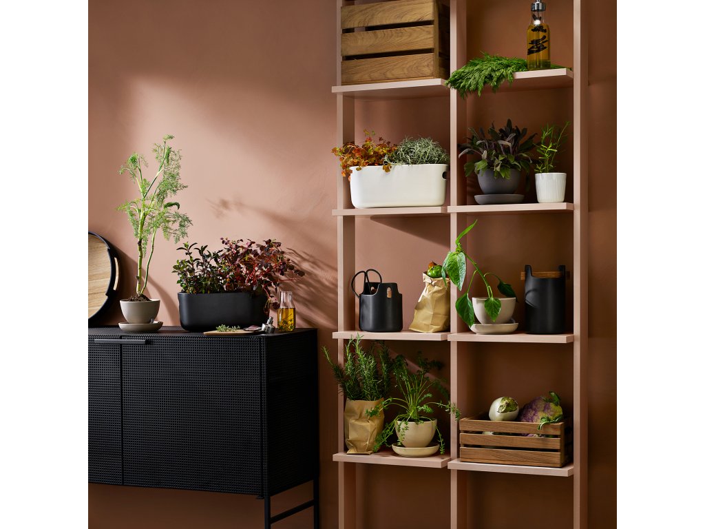 Eva Solo Självvattnande blomkruka 31 cm, vit, keramik