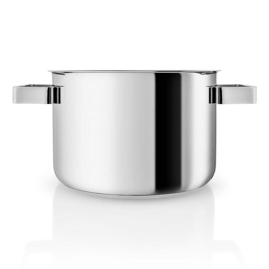 Eva Solo Gryta NORDIC KITCHEN 3 l, 18 cm, lock med trähandtag, rostfritt stål