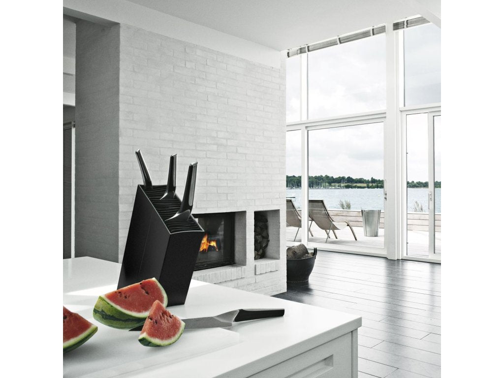 Eva Solo Knivblock ANGLED, svart