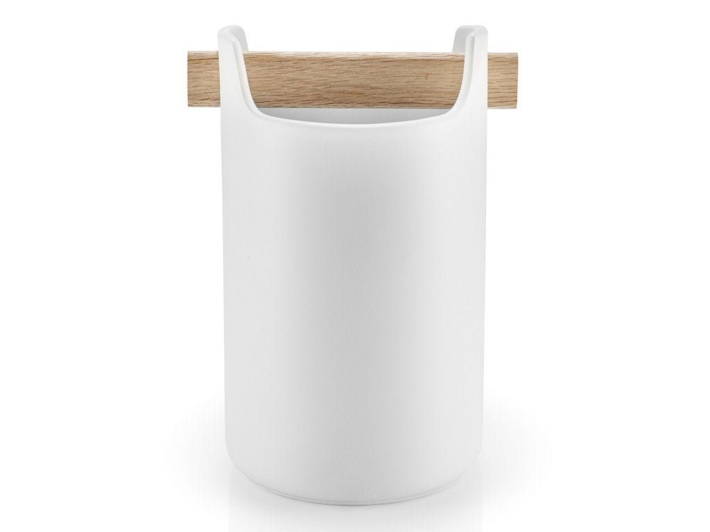 Eva Solo Redskapshållare 20 cm, handtag i ek, vit, keramik