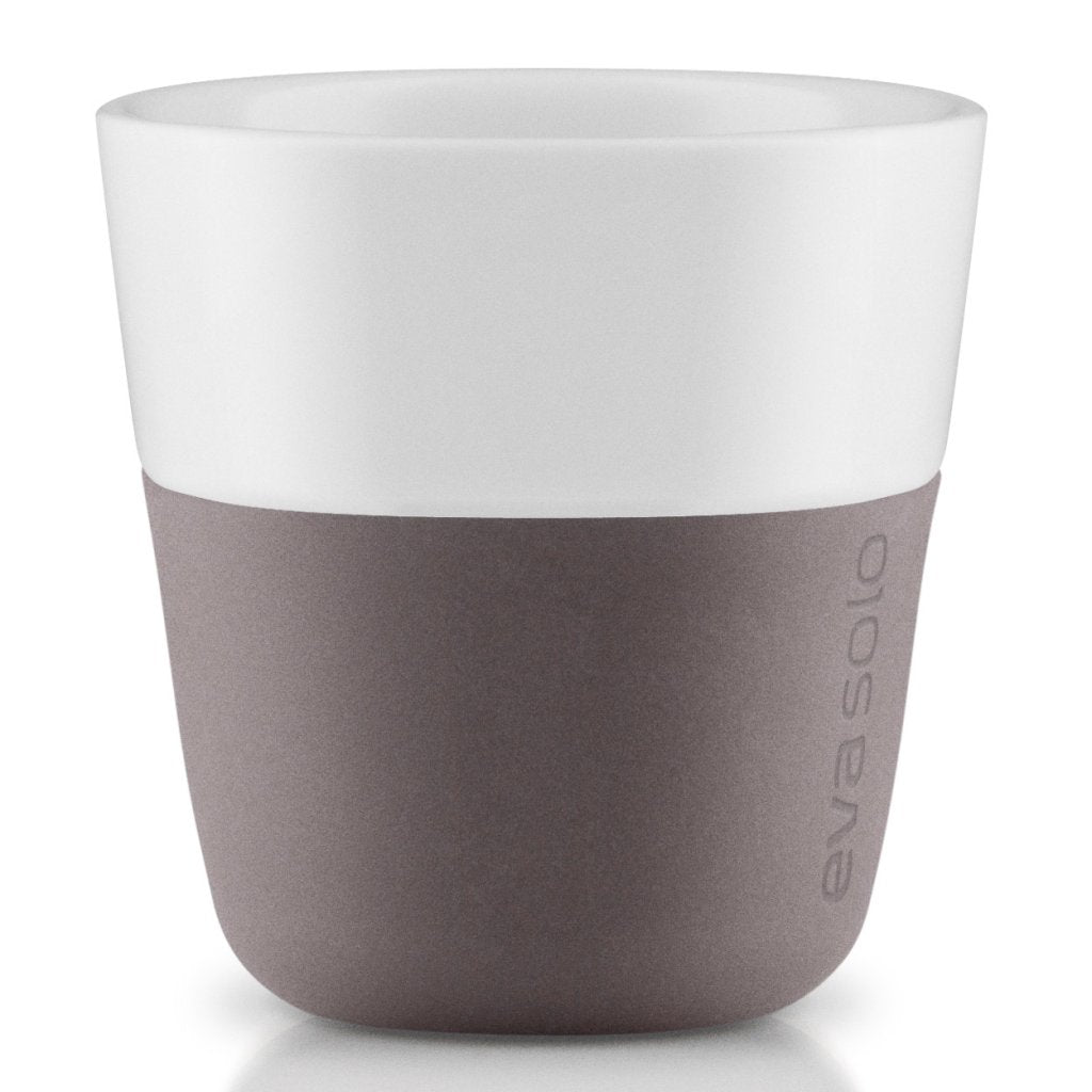 Eva Solo Espressokopp 80 ml, set i 2 delar, silikonbelagd, grå