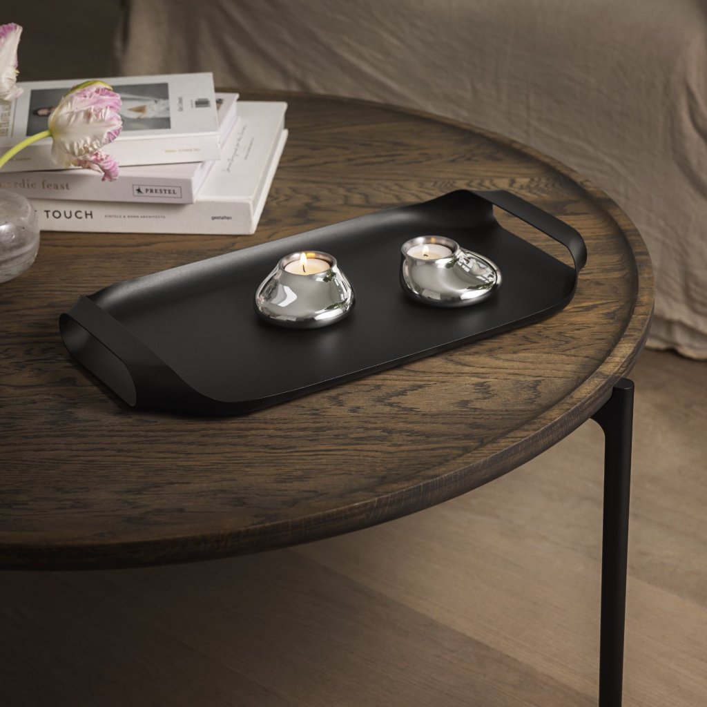 Eva Solo Servírovací podnos 43 x 25, svart, rostfritt stål