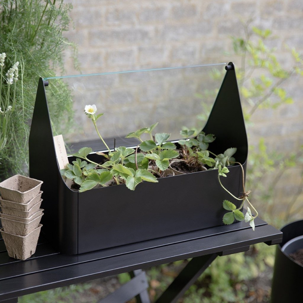 Eva Solo Krukväxt SIMPLY GROW 42 x 32 cm, svart, stål