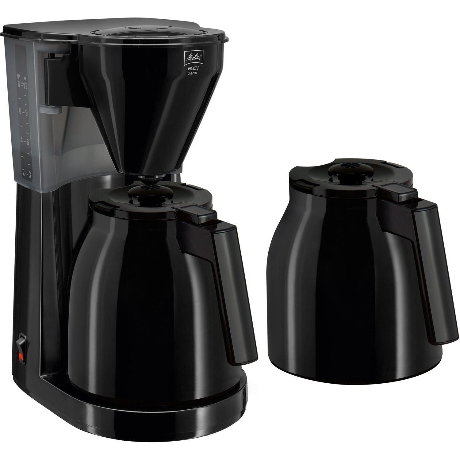 Melitta Termosbryggare Easy 2.0 Therm 2 Kannor Svart