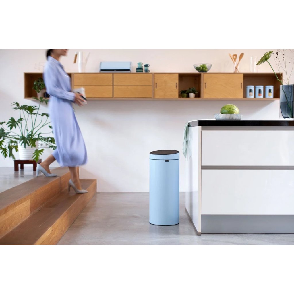 Brabantia Soptunna med trycklock TOUCH BIN NY 30 l, ljusblå