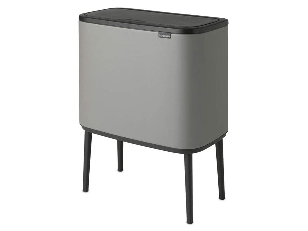 Brabantia Soptunna med trycklock BO TOUCH BIN 3 x 11 l, mineralgrå
